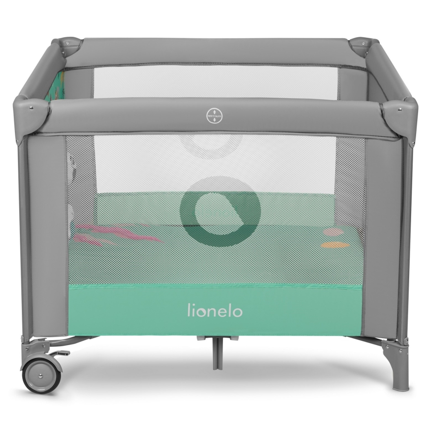 Lionelo - MILLE Playpen Grey Green