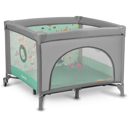 Lionelo - MILLE Playpen Grey Green
