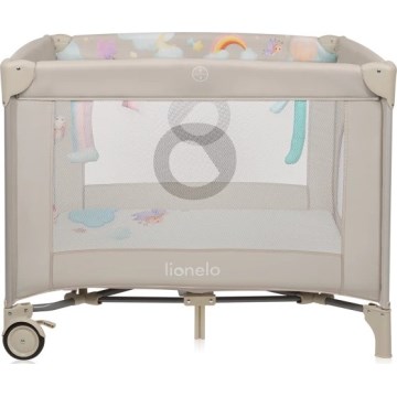 Lionelo - MILLE PLUS Playpen Grey Beige
