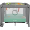 Lionelo - MILLE PLUS Playpen, Grey/Green