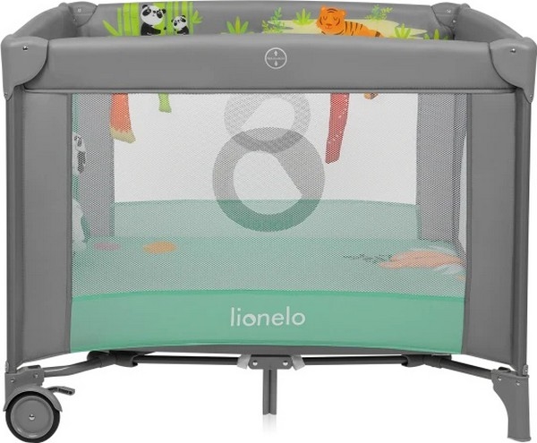 Lionelo - MILLE PLUS Playpen Grey Green