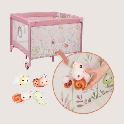 Lionelo - MILLE PLUS Playpen, Pink