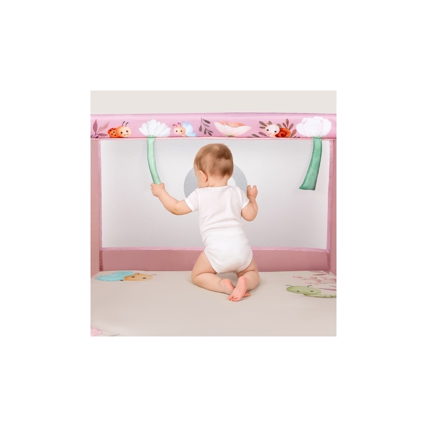 Lionelo - MILLE PLUS Playpen, Pink