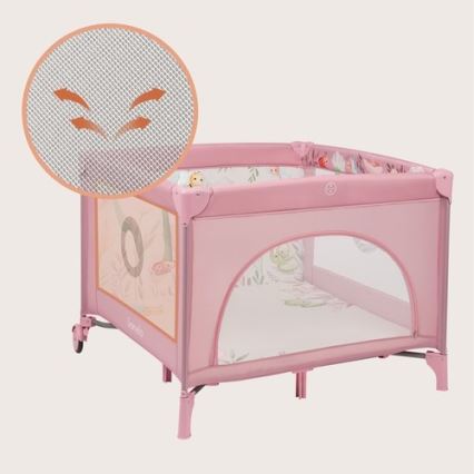Lionelo - MILLE PLUS Playpen, Pink