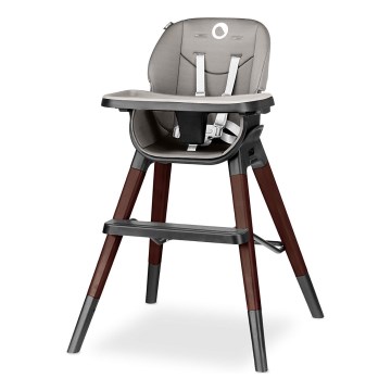 Lionelo - MONA 2-in-1 Children's Dining Chair, Black Onyx