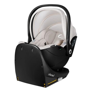 Lionelo - MOXIE SET i-Size Rotating Car Seat with Base, 40-87 cm, Beige Sand