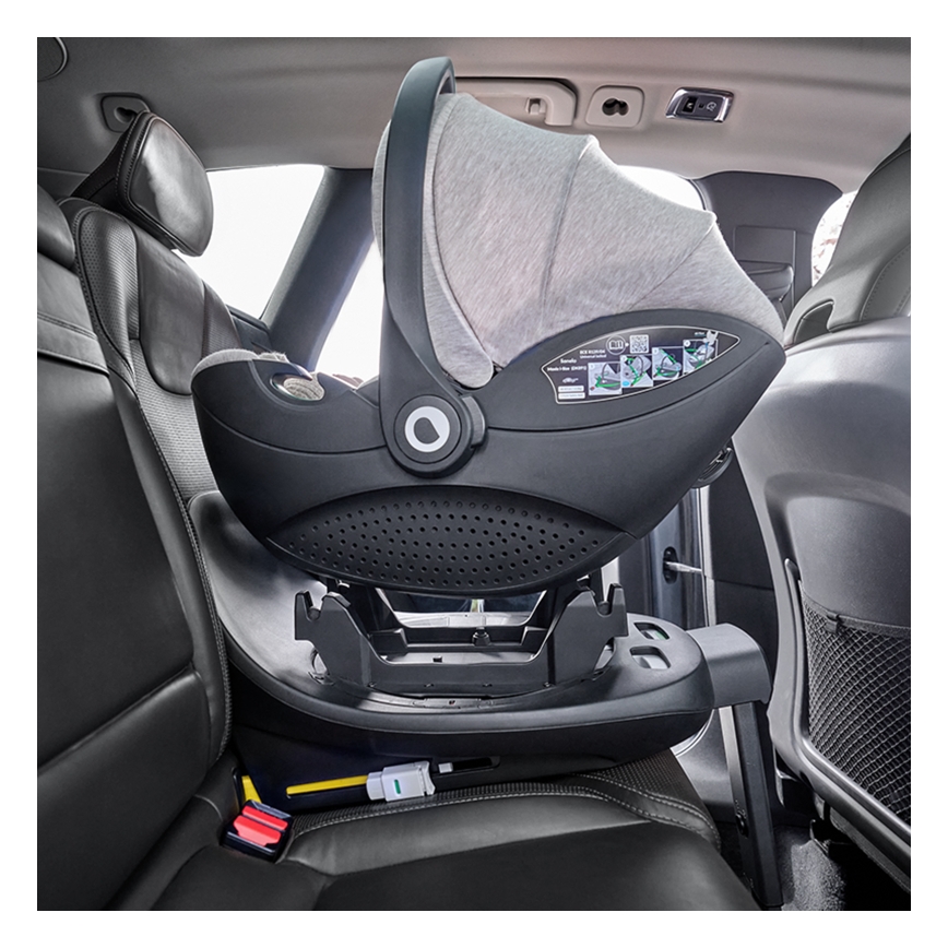 Lionelo - MOXIE SET i-Size Rotating Car Seat with Base, 40-87 cm, Beige Sand