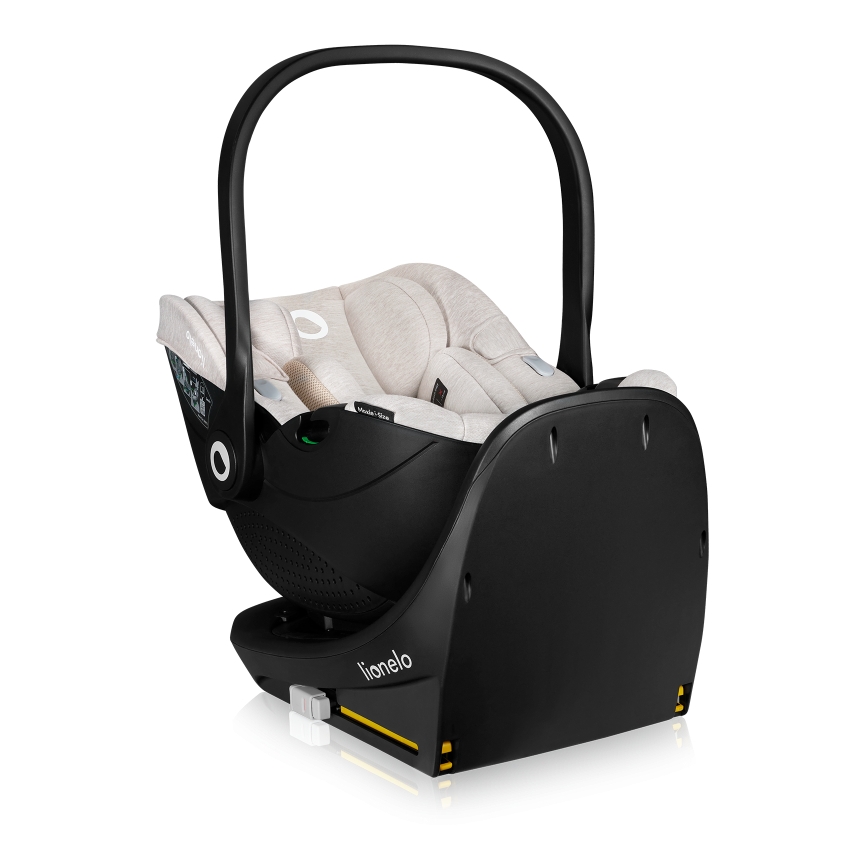 Lionelo - MOXIE SET i-Size Rotating Car Seat with Base, 40-87 cm, Beige Sand