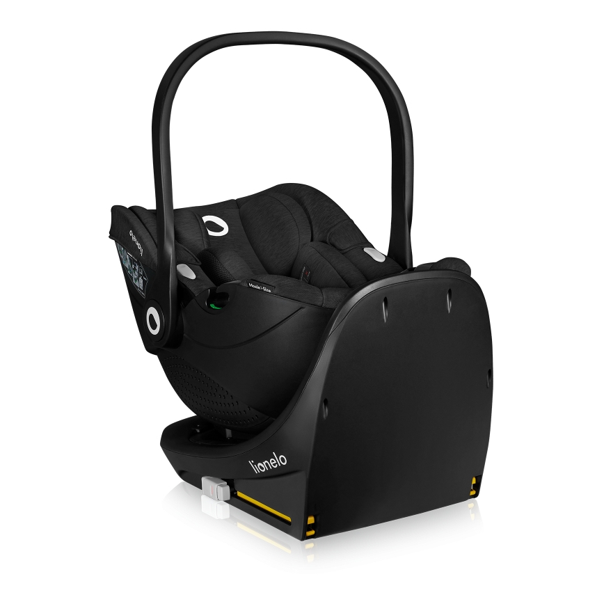 Lionelo - MOXIE SET i-Size rotating car seat with base 40-87 cm Black Carbon