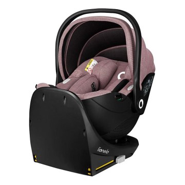 Lionelo - MOXIE SET i-Size Rotating Car Seat with Base, 40-87 cm, Pink Mauve
