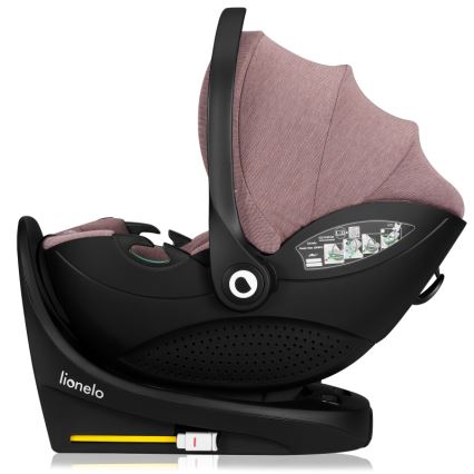 Lionelo - MOXIE SET i-Size Rotating Car Seat with Base, 40-87 cm, Pink Mauve