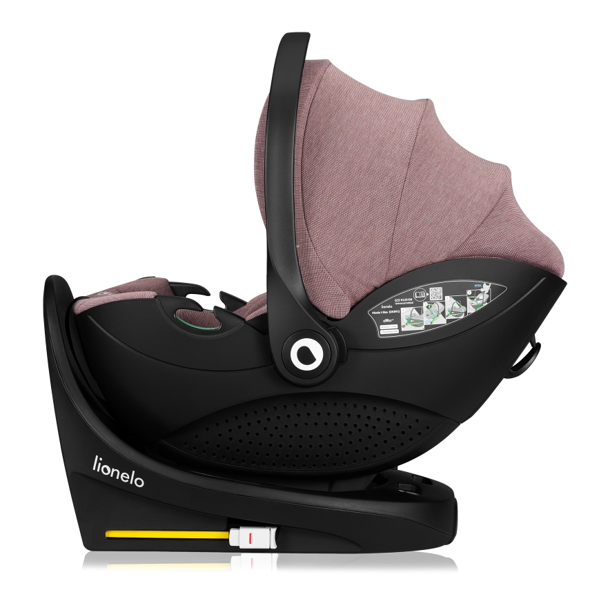 Lionelo - MOXIE SET i-Size Rotating Car Seat with Base, 40-87 cm, Pink Mauve