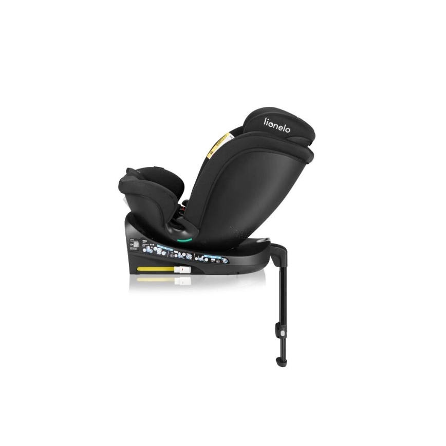 Lionelo - NAVY i-Size Rotating Car Seat with Base, 40-150 cm, Black