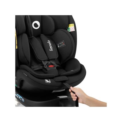 Lionelo - NAVY i-Size Rotating Car Seat with Base, 40-150 cm, Black