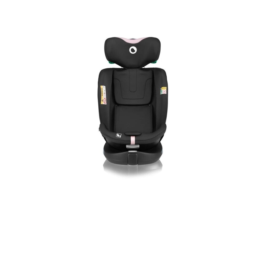 Lionelo - NAVY i-Size Rotating Child Car Seat with Base 40-150 cm Black/Pink