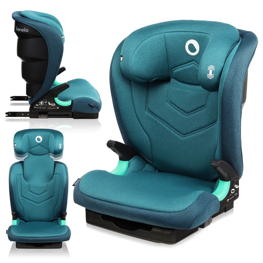 Lionelo - NEAL i-Size Child Car Seat, 100-150 cm, Green Turquoise