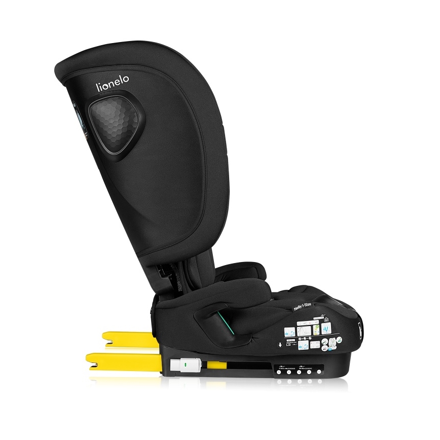 Lionelo - NELLY Foldable Car Seat i-Size 76-150 cm Black Carbon