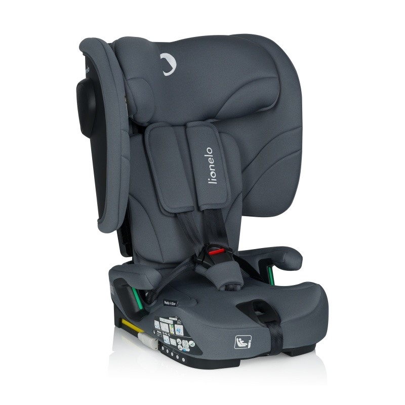 Lionelo - NELLY i-Size Foldable Child Car Seat 76-150 cm Grey Graphite