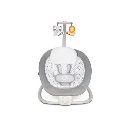 Lionelo - PASCAL Baby Vibrating Bouncer with Melody, 2xAA, Gray