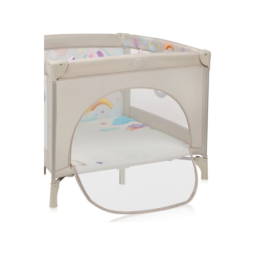 Lionelo - Playpen MILLE PLUS Grey Beige