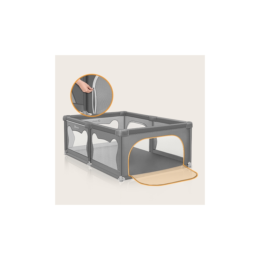 Lionelo - Playpen WILLOW grey