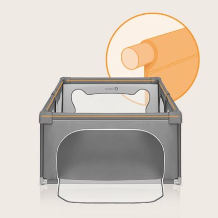Lionelo - Playpen WILLOW grey