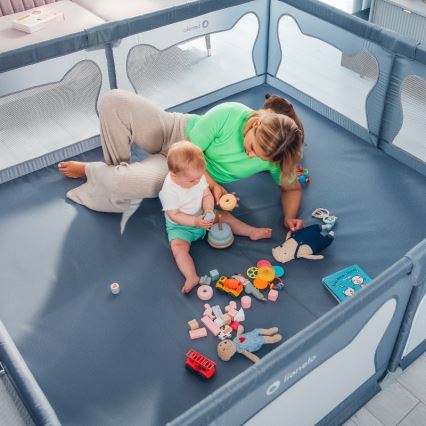 Lionelo - Playpen WILLOW XL grey