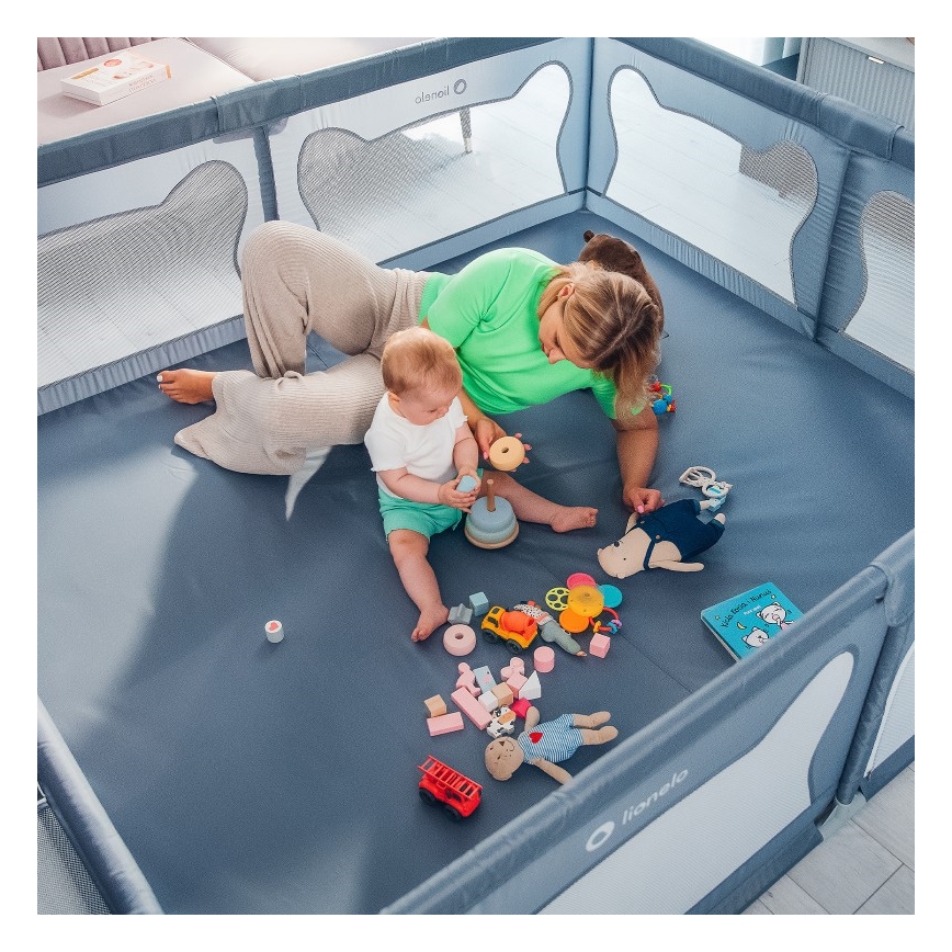 Lionelo - Playpen WILLOW XL grey