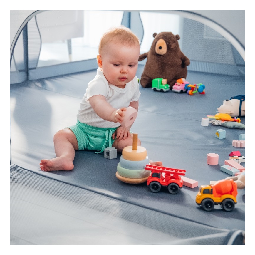 Lionelo - Playpen WILLOW XL grey