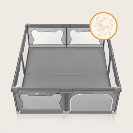 Lionelo - Playpen WILLOW XL grey