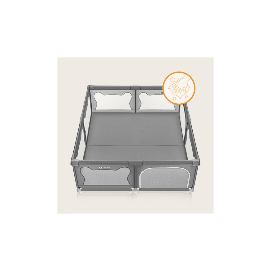 Lionelo - Playpen WILLOW XL grey
