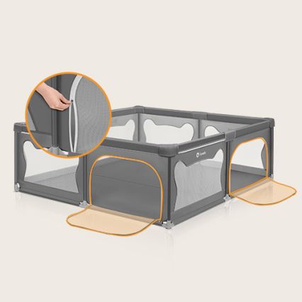 Lionelo - Playpen WILLOW XL grey