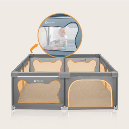 Lionelo - Playpen WILLOW XL grey