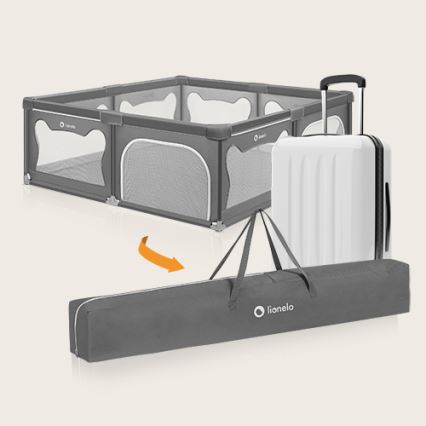 Lionelo - Playpen WILLOW XL grey