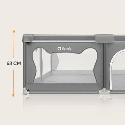 Lionelo - Playpen WILLOW XL grey