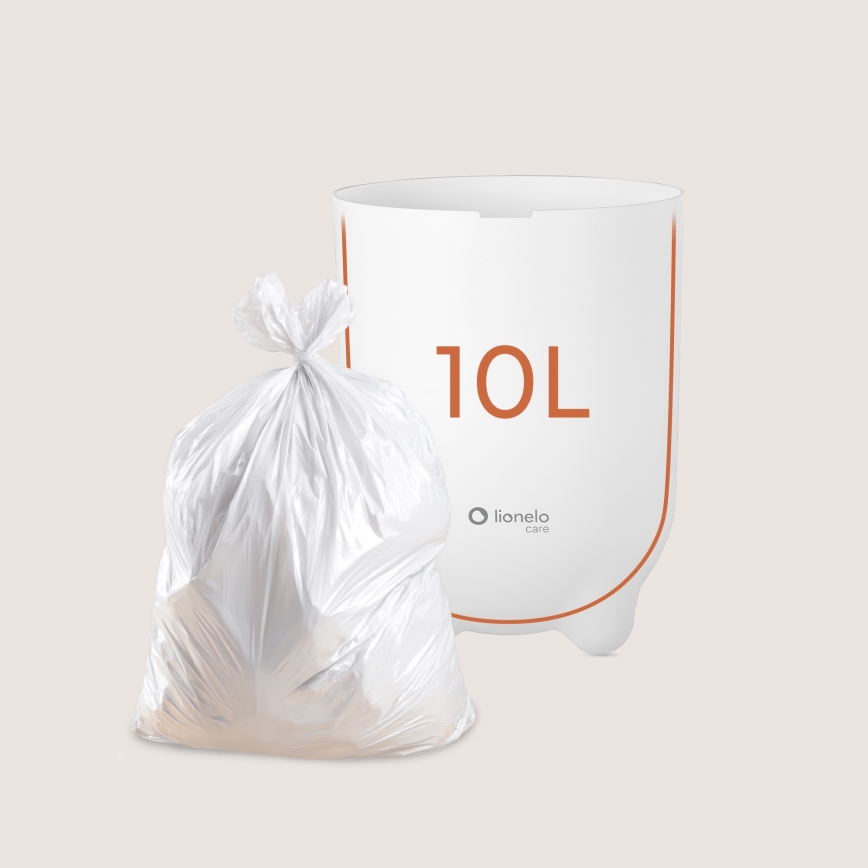Lionelo - PUREBIN 10 L Diaper Bin White