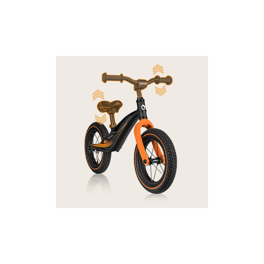 Lionelo - Push bike BART AIR black/orange
