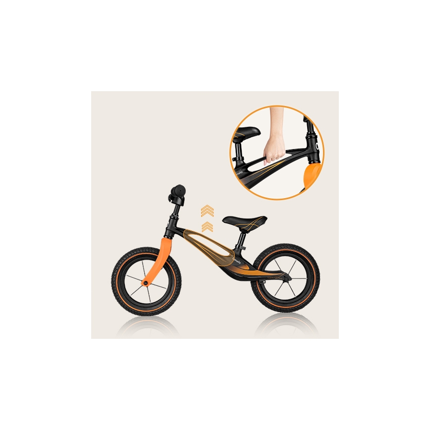 Lionelo - Push bike BART AIR black/orange