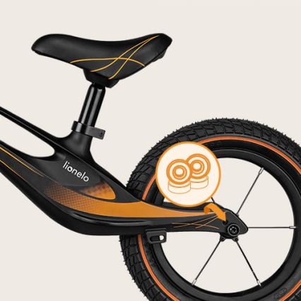 Lionelo - Push bike BART AIR black/orange