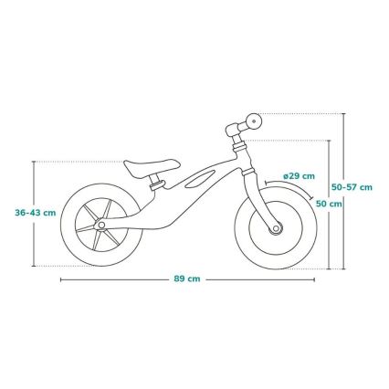 Lionelo - Push bike BART TOUR grey/yellow