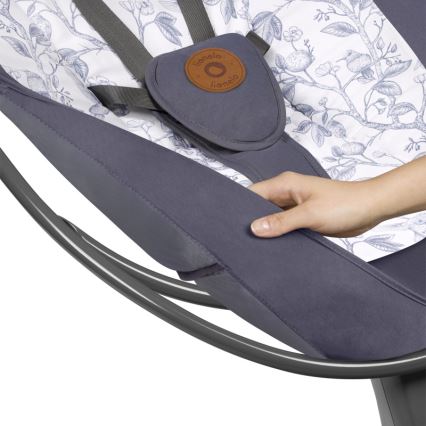 Lionelo - RALF Baby Bouncer with Melody, 4xAA, Grey/White + Remote Control