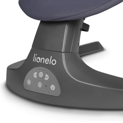 Lionelo - RALF Baby Bouncer with Melody, 4xAA, Grey/White + Remote Control