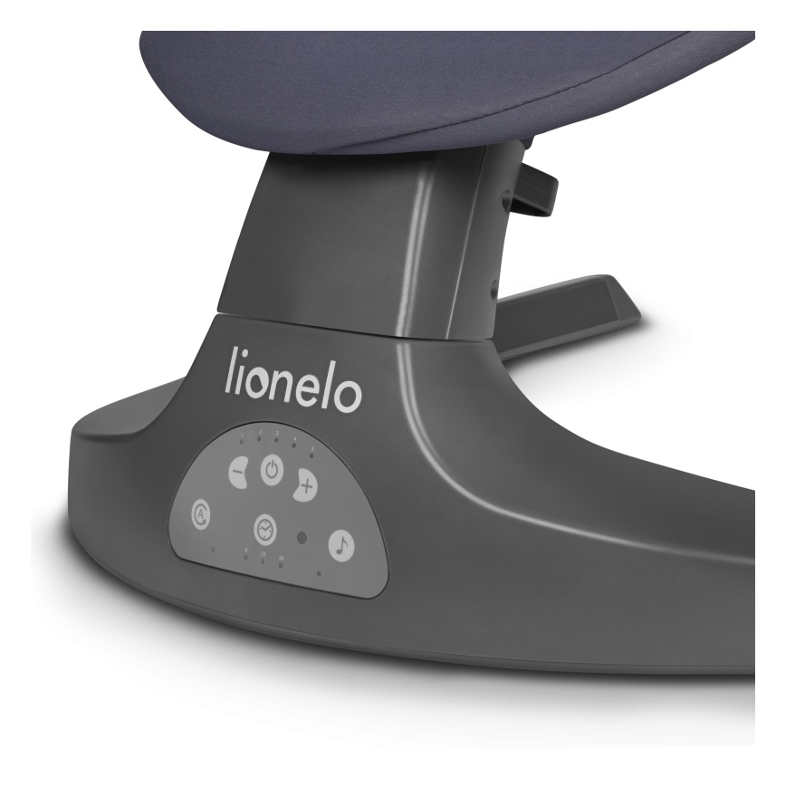 Lionelo - RALF Baby Bouncer with Melody, 4xAA, Grey/White + Remote Control