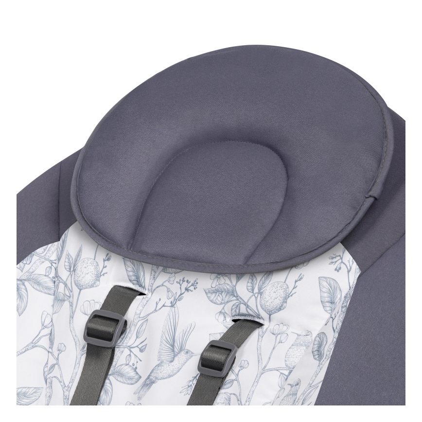 Lionelo - RALF Baby Bouncer with Melody, 4xAA, Grey/White + Remote Control