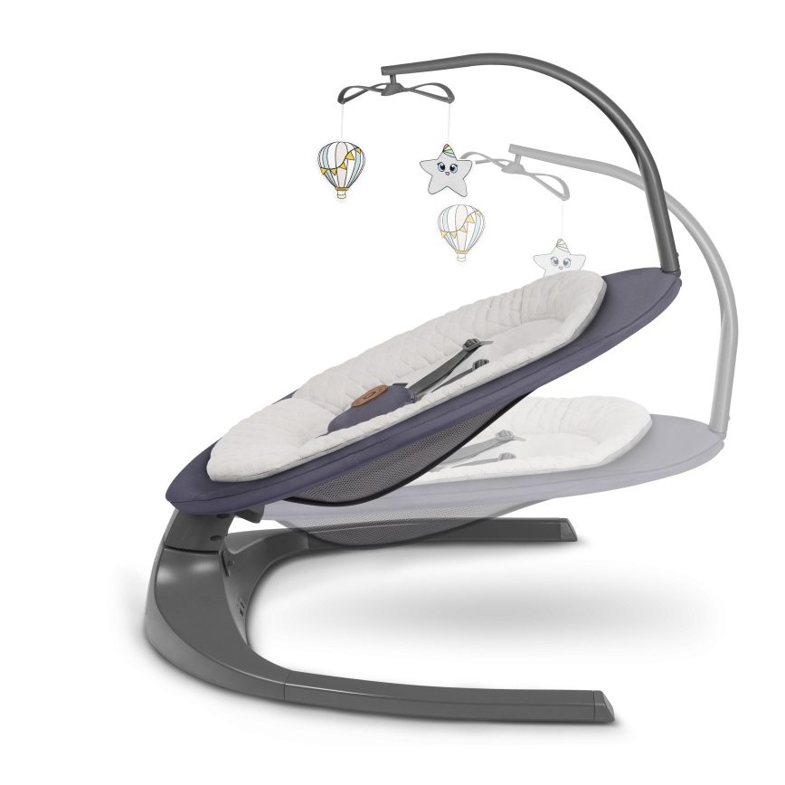 Lionelo - RALF Baby Rocker with Melody 4xAA Grey Graphite + Remote Control