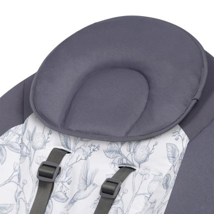 Lionelo - RALF musical baby bouncer, 4×AA, Grey/White + remote control