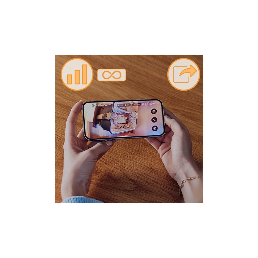 Lionelo - Rechargeable Baby Monitor BABYLINE GO 5V 3350 mAh