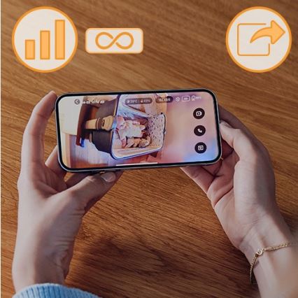 Lionelo - Rechargeable BABYLINE GO Baby Monitor 5V 2600 mAh