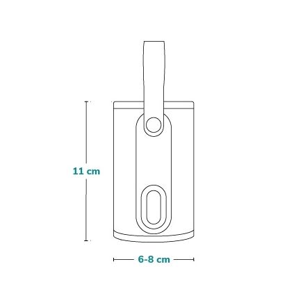 Lionelo - Rechargeable Bottle Warmer THERMUP GO 18W/5V Grey Silver