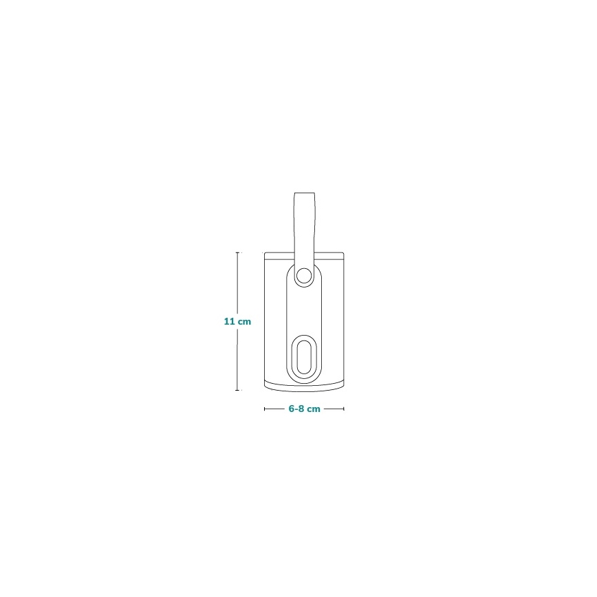 Lionelo - Rechargeable Bottle Warmer THERMUP GO 18W/5V Grey Silver